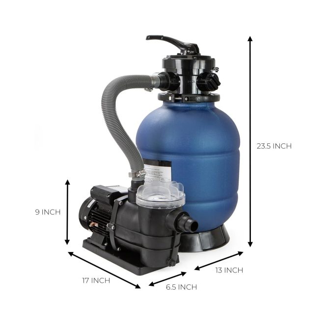 13′′ Sand Filter 3/4HP Pool Pump - Image 3