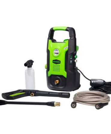 1600 PSI (1.2 GPM) Electric Pressure Washer (Ultra Compact / Lightweight / 20 FT Hose / 35 FT Power Cord)