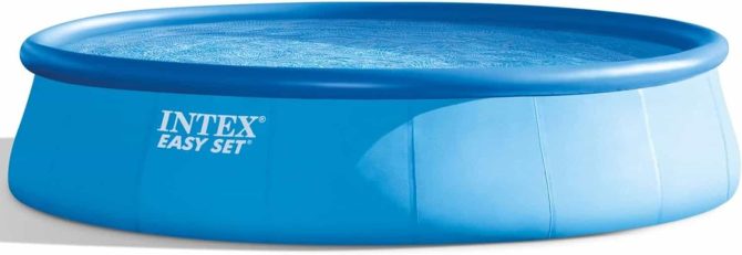 Easy Set 18 Foot by 48 Inch Round Inflatable Above Ground Swimming Pool, Blue - Image 13