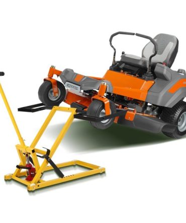 Lawn Mower Lift with Hydraulic Jack, 26 Inches Lawn Mower Lift, Welded Solid Steel Construction, Weight Capacity 500 LBS, for Riding Lawn Mowers Tractors, ATVs Maintenance