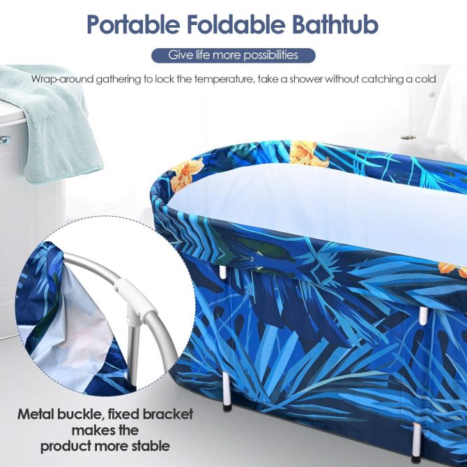 De-Stress 2023 Large Portable Folding Soaking Bathtub For Adults - Image 13