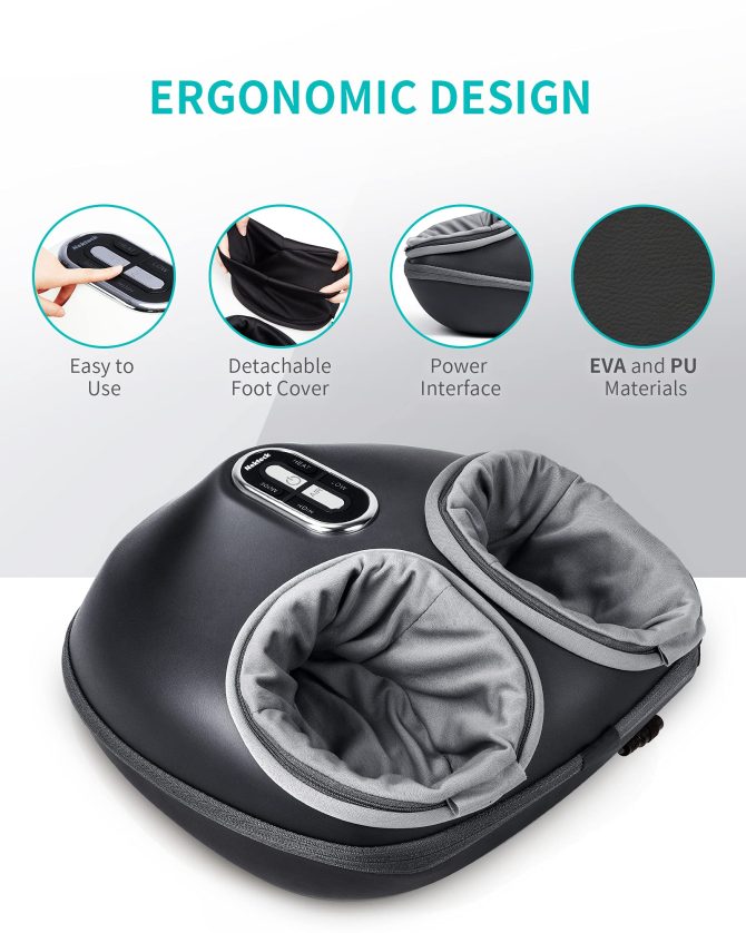 Nekteck Shiatsu Foot Massager Machine with Soothing Heat - Image 7