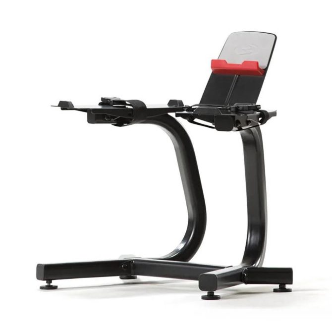Bowflex SelectTech Dumbbell Stand, Device Holder, Fits any Tablet or Smart Phone - Image 9