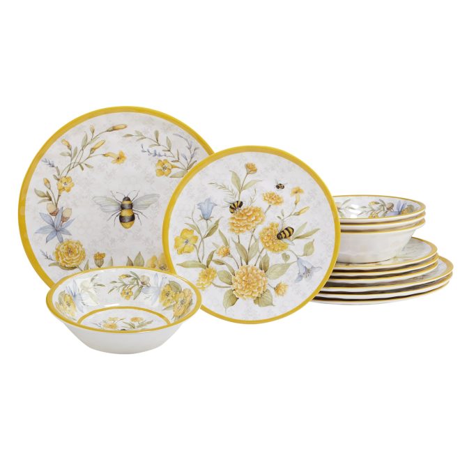 Certified International Bee Sweet 12 Pc Dinnerware Set - Image 5