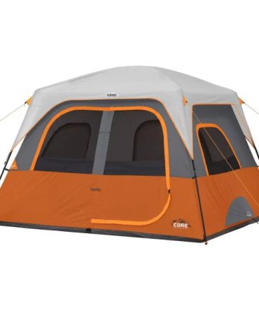 Core Equipment 6 Person Straight Wall Tent Orange