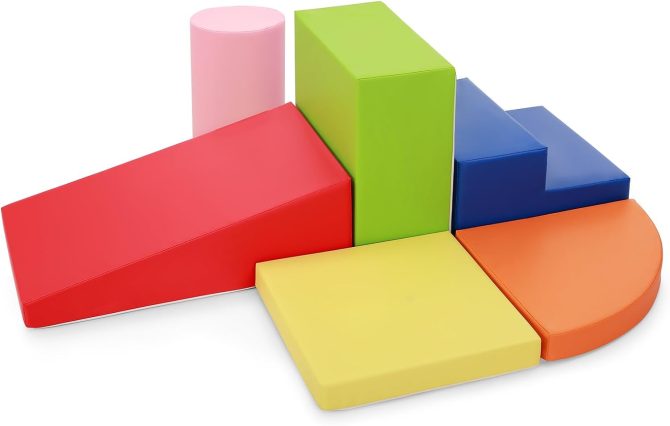 Set of 6 Foam Climbing Blocks for Toddlers – Indoor Baby Climbing Toys for Toddlers