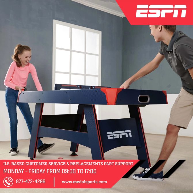 ESPN Air Powered Hockey Table with Overhead Electronic Scorer, 60 x 32 x 32 - Image 11