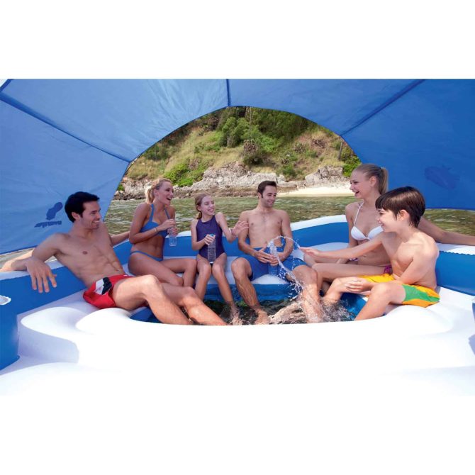 CoolerZ Tropical Breeze 6 Person Floating Raft Electric Air Pump - Image 14