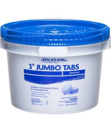 Leslie’s – 3 in. Jumbo Chlorine Pool Tabs – 20 lbs. Bucket