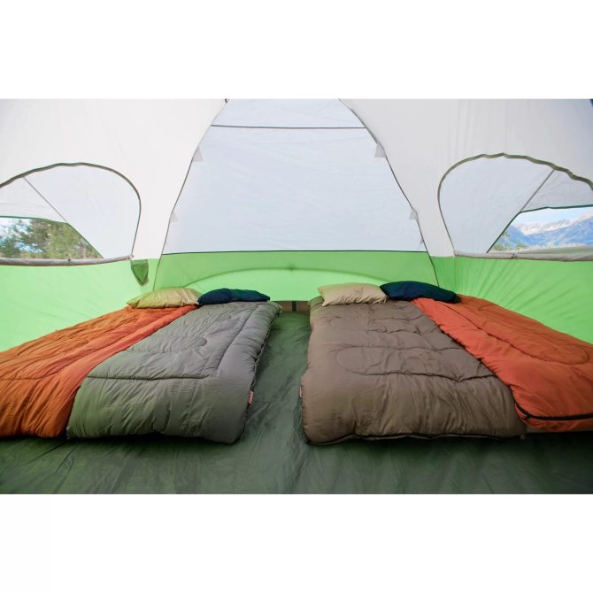 EVANSTON 8-Person Green Tent with Rainfly and WeatherTec System Spacious and Weatherproof Camping Tent - Image 8