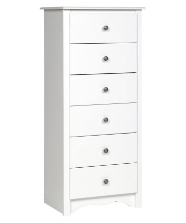 6-Drawer Chest, White