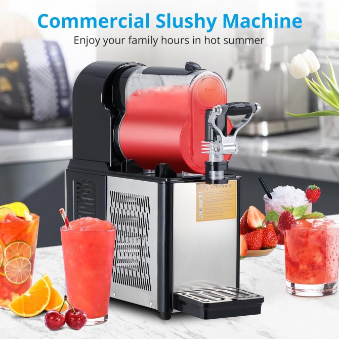 Commercial Slushie Machine 3L Stainless Steel Self-Cleaning Slushy Maker for Frozen Drinks,Snow Melting Ideal for Home,Coffee Shop,Restaurant - Image 10