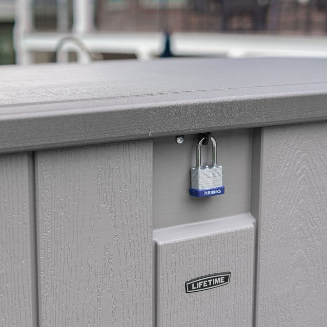 Lifetime 568 Litre Modern Outdoor Storage Deck Box Model 60384U - Image 5