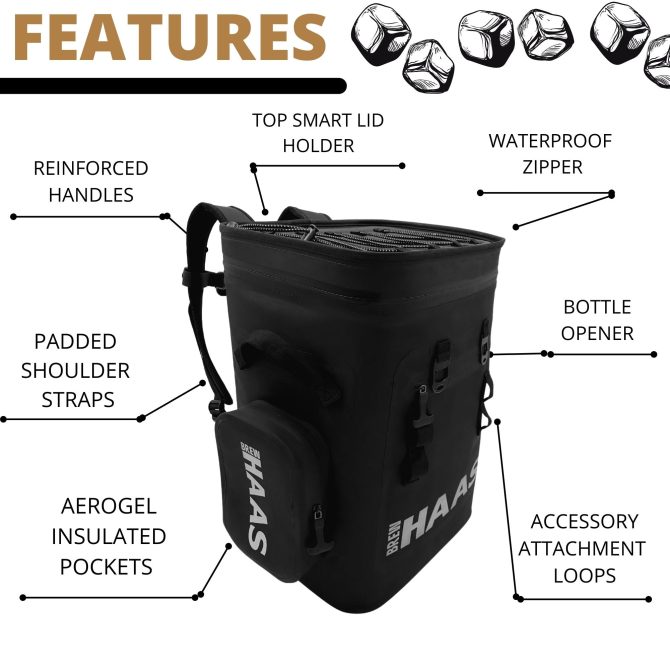 BREW HAAS Backpack Cooler THE FUELER 36 Cans - Image 11