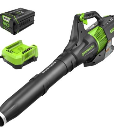 80V (145 MPH / 580 CFM / 75+ Compatible Tools) Cordless Brushless Axial Leaf Blower, 2.5Ah Battery and Charger Included