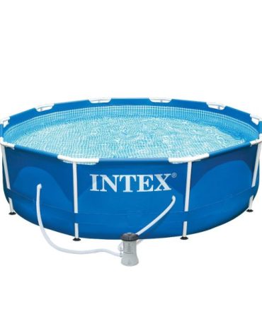 10ft x 30in Metal Frame Above Ground Swimming Pool Set with Filter Pump