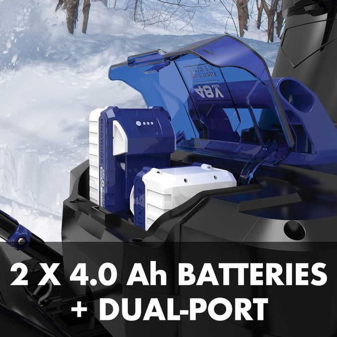24V-X2-20SB 20-Inch 48 Cordless Snow Blower, Kit (w/2 x 24-Volt 4.0-Ah Batteries and Charger) - Image 2