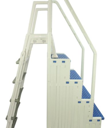 Confer Step 1 & In-Pool Ladder Above Ground Swimming Pool System – Choose Color