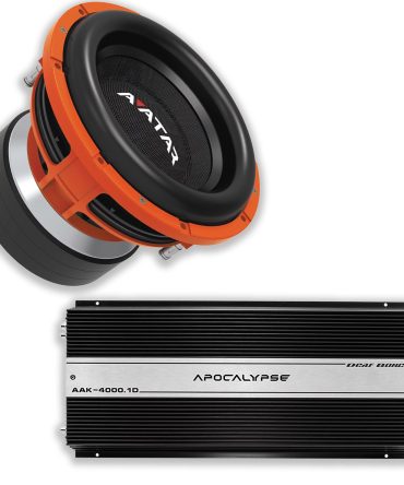 Deaf Bonce Car Audio 12′′ 2Ohm Avatar Subwoofer STU-1246D2&Monoblock Amp Package