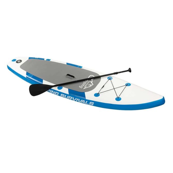 Campingsurvivals 11 Inflatable Stand Up Paddle Board Durable Lightweight with Stable Wide Stance, Blue/White - Image 22