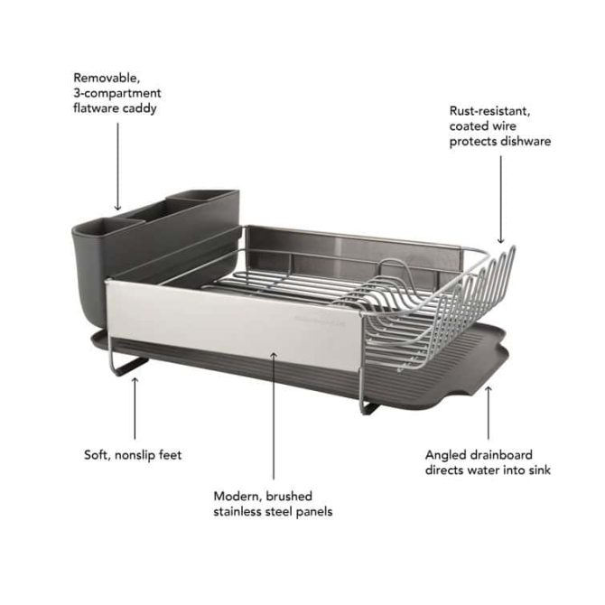 Full Size Expandable Dish-Drying Rack - Image 8