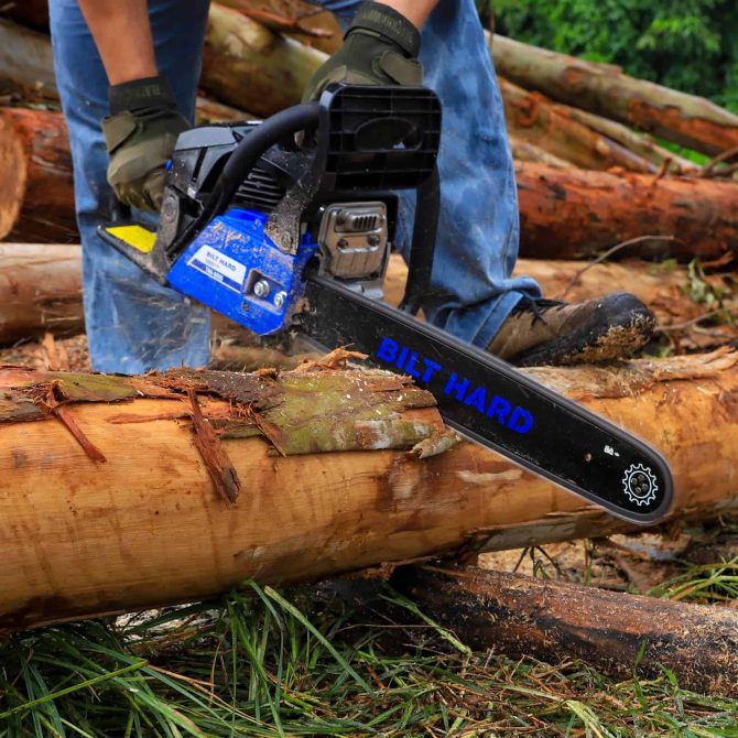 BILT HARD 18 Inch Gas Chainsaw, 46cc 2.2 HP Gas Power Chain Saw with Automatic Oiler, 2-Cycle Engine, Petrol Handheld Gasoline Chainsaws - Image 12