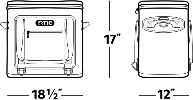 RTIC Soft Cooler 40 Insulated Bag, Portable Ice Chest Cooler, 40 Can - Image 6