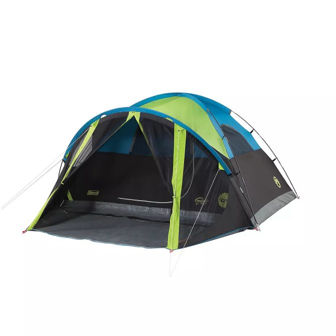 Carlsbad 4 Person Dome Tent with Screen Room Grey/Bright Green - Image 18
