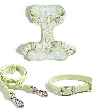 Floral Dog Harness Set