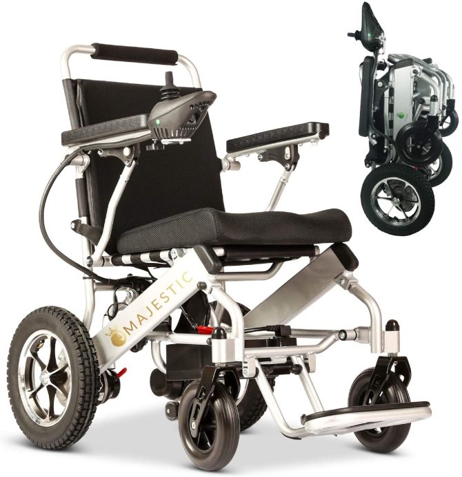 2020 Model Wide Seats Fold & Travel Lightweight Wheelchair Motor Motorized Wheelchairs Electric Silla De Ruedas Power Wheelchair Power Scooter Aviation Travel Safe Heavy Duty Mobility Aids Chair - Image 21