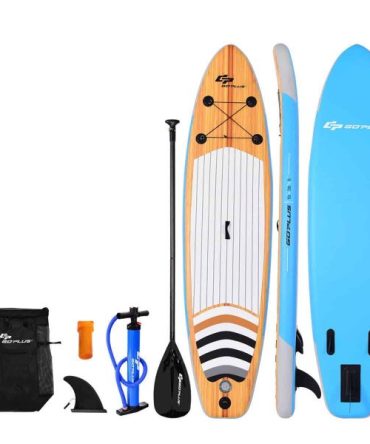 10 Inflatable Stand up Paddle Board Surfboard SUP W/ Bag Adjustable Paddle Fin