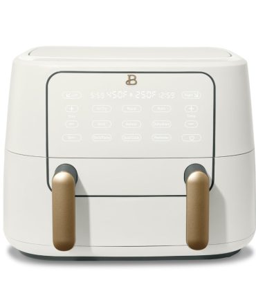 Beautiful 9QT TriZone Air Fryer, White Icing by Drew Barrymore