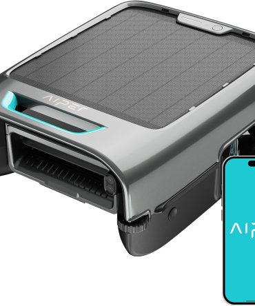 Solar Pool Skimmer with APP Support, 24/7 Cleaning, Dual Charging Modes, Smart Obstacle Avoidance, Ideal for All Swimming Pool Types