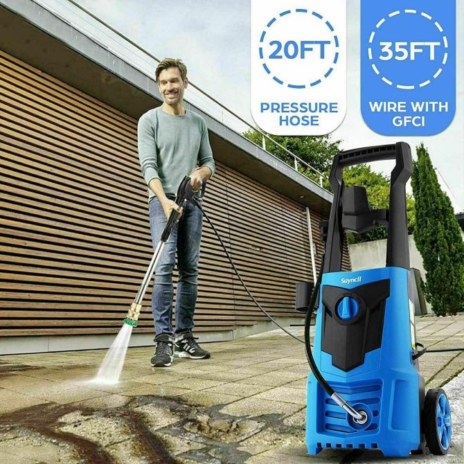 Suyncll Electric Pressure Washer 3000PSI, 2.4GPM High Power Washer Cleaner NEW - Image 6