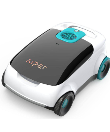 AIPER Scuba L1 Cordless Robotic Pool Cleaner Automatic Pool Vacuum for Above Ground Pools up to 1100 sq.ft, White