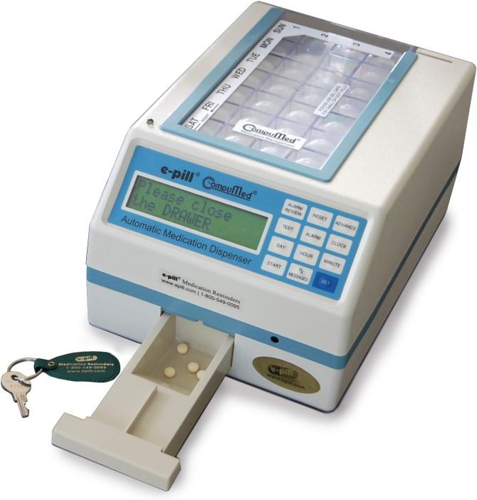 CompuMed – Tamper Resistant Automatic Pill Dispenser – AC Powered
