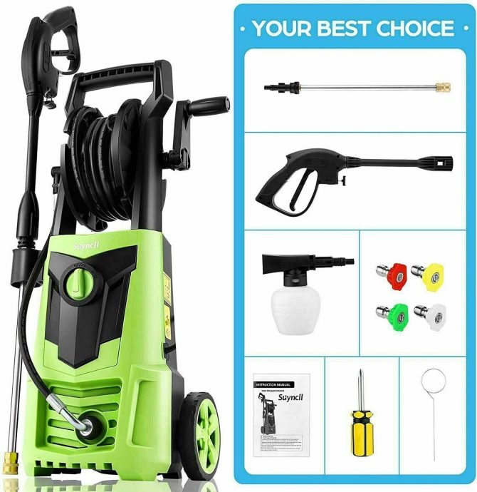Suyncll Electric Pressure Washer 3000PSI, 2.4GPM High Power Washer Cleaner NEW - Image 20