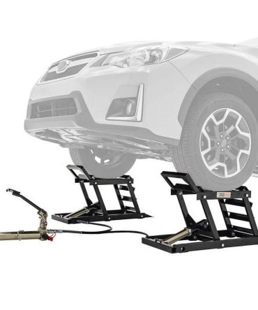 Black Widow Hydraulic Car Lift with Ramp – 3,000 lb. per pair Capacity