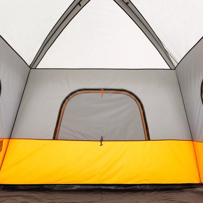 Core Equipment 6 Person Straight Wall Tent Orange - Image 17