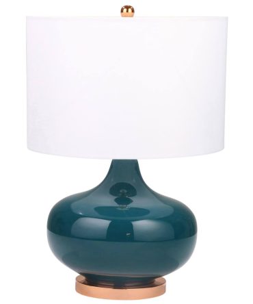 50098-01 26 in. Glass Round Genie Table Lamp Green