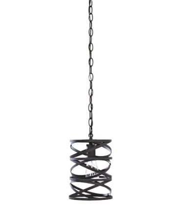 allen + roth Winship Bronze Modern/Contemporary Cylinder Mini Pendant Light
