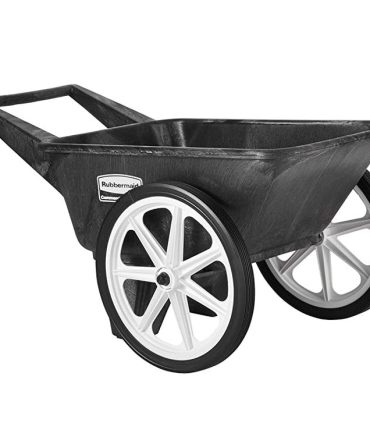 Rubbermaid Commercial Big Wheel Cart, 200 Pound Capacity, Black