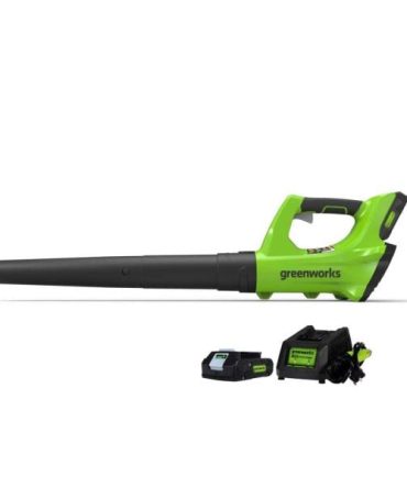 24-volt 330-CFM 100-MPH Battery Handheld Leaf Blower (Battery Included)