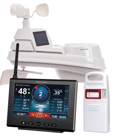 AcuRite 01024M Pro Weather Station with HD Display, Lightning Detector, Rain, Wind, Temperature and Humidity