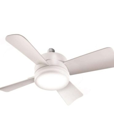 Bell Howell 6 in. Matte White LED Indoor Socket Fanlight