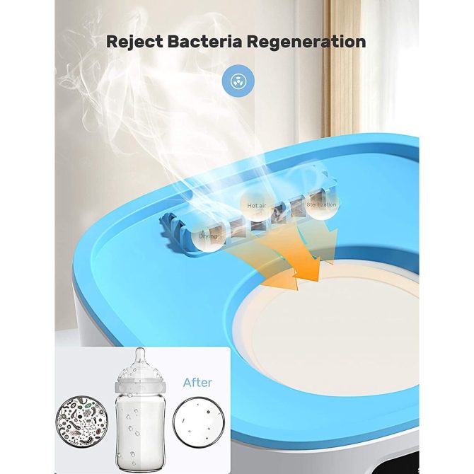 Luxury 3-In-1 Baby Bottle Steam Sterilizer And Dryer With LCD Screen - Image 6