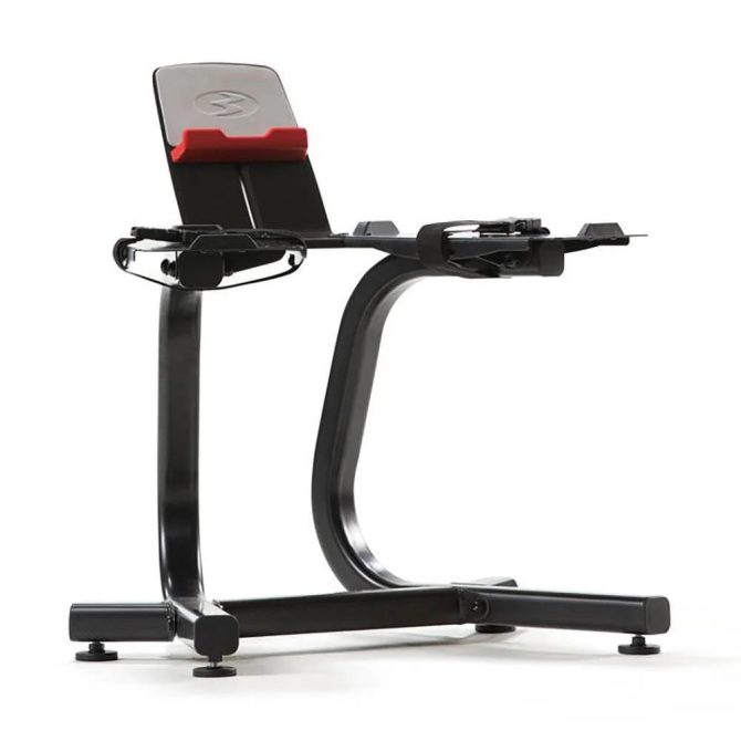 Bowflex SelectTech Dumbbell Stand, Device Holder, Fits any Tablet or Smart Phone - Image 10