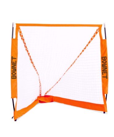 Bownet Box Lacrosse Goal Net (4 6 ) Durable, Collapsible, and Portable Lacrosse Goals Great Sports Equipment for Indoor and Outdoor Practice, White