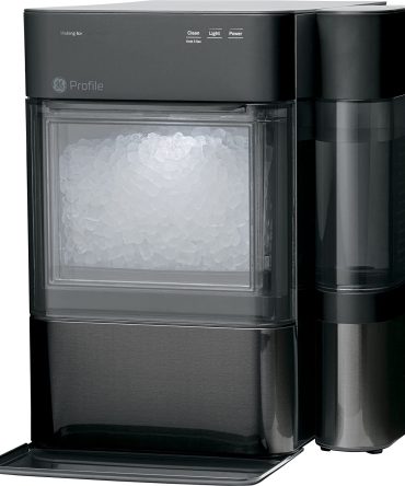 GE Profile Opal 2.0 | Countertop Nugget Ice Maker | Ice Machine with WiFi Connectivity | Smart Home Kitchen Essentials | Black Stainless