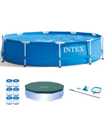 10 Pool with Maintenance Kit, Cover, and Filter Cartridges (6 Pack)